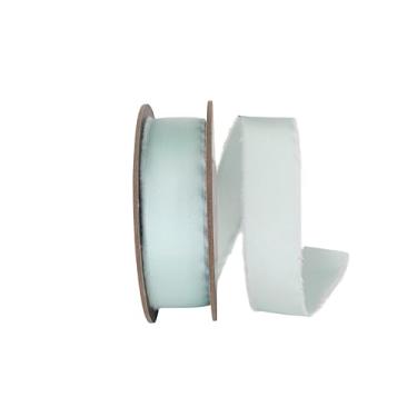 Imagem de Reliant Ribbon Fita de toque de seda com borda desgastada, cristalina