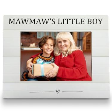 Imagem de FLDAS Porta-retrato Mawmaw 20 x 25 cm, porta-retratos para netos, presentes de avós Mawmaws do neto, presentes de aniversário do dia das mães para avó do neto, porta-retrato do menino Mawmaw's 5X7