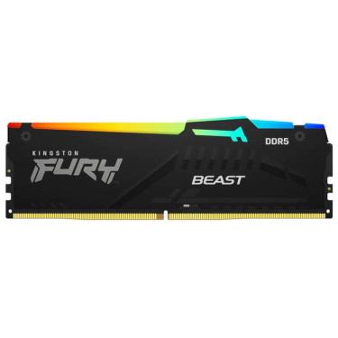 Imagem de Memória Kingston Fury Beast 16GB 5200MHz DDR5 RGB CL40 Preto - KF552C40BBA-16
