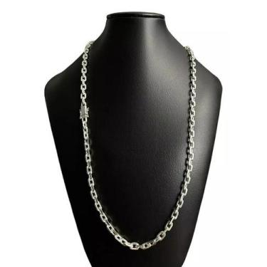 Imagem de Cordão 5Mm Cadeado Banhado A Prata 925 - Tojoia18K