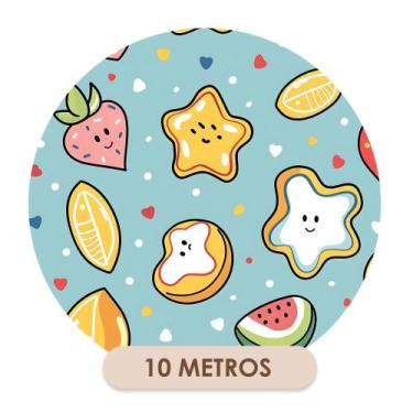 Imagem de Papel De Parede Adesivo Cozinha Restaurante Lanchinhos Frutas e Legume