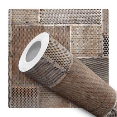 Imagem de Papel de Parede Adesivo Quadriculado Preto e Branco Quadrado Xadrez Mo