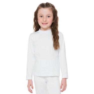 Imagem de Blusa Térmica Infantil Estilo do Corpo Branco, Branco, 2