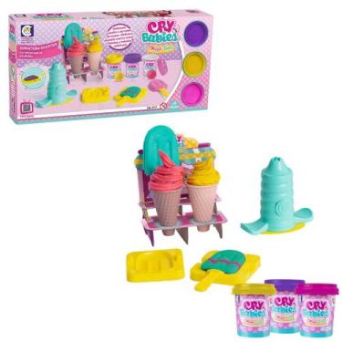 Imagem de Brinquedo Massinha Sorveteria Divertida Cry Babies Cotiplás - Cotiplas