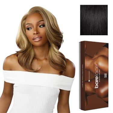 Imagem de Sensationnel Bare lace 13x6 wigs - unit 14 glueless synthetic with 180 degree preplucked hairline non lifting 2040 larger grid thinner lace - BareLace unit 14 (1B OFFBLACK)
