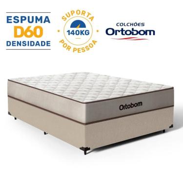 Imagem de Cama Box com Colchão de Espuma D60 Double Face Force Dream - Ortobom Casal 138cm