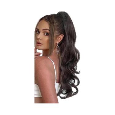 Imagem de Extensões de Cabelo Sintético Ondulado - 24 Polegadas - Multicoloridas