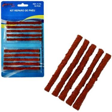 Imagem de Refil Macarrao Reparo Pneu Saint Plus 10 Pecas 6Mmx10Cm - Pen Tech