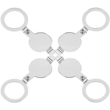 Imagem de DIYEAH Tampa De Cobre Para Olho Mágico 4 Peças Protetor De Porta Proteção De Privacidade Para Segurança Residencial Com Ferramentas De Instalação Autoadesivas