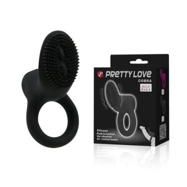 Imagem de Anel Peniano com Vibrador Estimulador em Silicone Pretty Love Cobra
