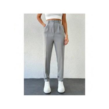 Imagem de Calça Feminina   Slim Com Anel  Alfaiataria Elegante Social e Casual -