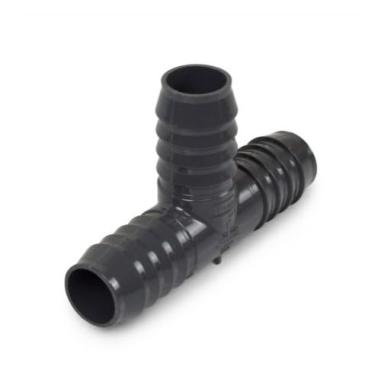 Imagem de Encaixe em T Farpado de PVC - Conexões de Mangueira Farpada SCH 40 (Cinza 3 cm PVC Tee)