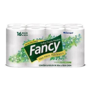 Imagem de Kit com 6 Papel Higiênico Fancy 16 Rolos 30 M Atacado, 0