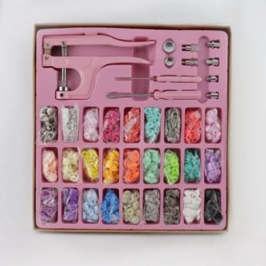 Imagem de Kit Alicate Pressão Prega Botão Fitas Plástico Metal Ilhós Art Mak - R