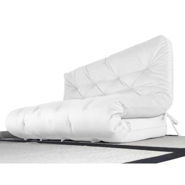 Imagem de Colchão Futon Casal Dobrável Sofa Cama Branco Off Acquablock
