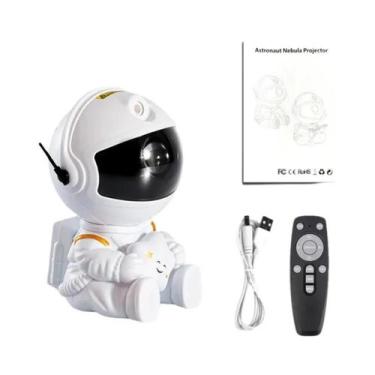 Imagem de Astronauta Galaxy Star Projetor Luz Nebulosa LED Lâmpada Noturna Para 