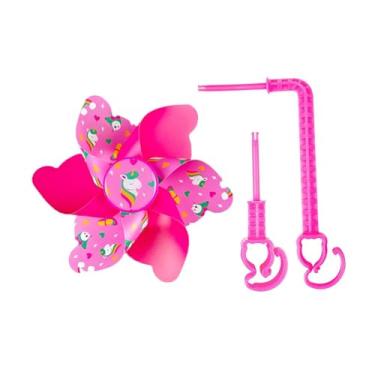 Imagem de Deevoka Guidão de bicicleta infantil com moinho de vento, enfeite decorativo de moinho de vento para bicicleta infantil, triciclo, carrinho de bebê