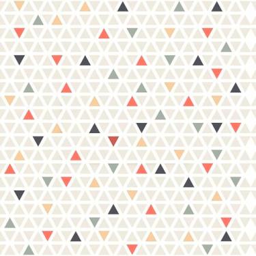 Imagem de Papel De Parede Adesivo Colorido Moderno Bege 3m