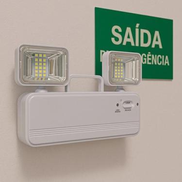 Imagem de Luminária de Emergência Led Luminosa Externa Interna Bivolt - RELET
