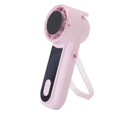 Imagem de MAVIS LAVEN Ventilador Portátil de Mão, Motor Sem Escova 5 Velocidades 13000RPM Bateria Recarregável 3600mAh USB Com Display LED & Suporte 180° para Viagem Maquiagem Escritório Externo