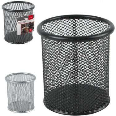 Imagem de Cesto Telado Organizador Porta Caneta Aramado Redondo 10 cm - Wellmix