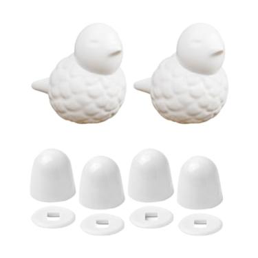 Imagem de BLWOTMOR 2 Peças de Tampas de Parafuso de Vaso Sanitário de Cerâmica de Fácil Instalação