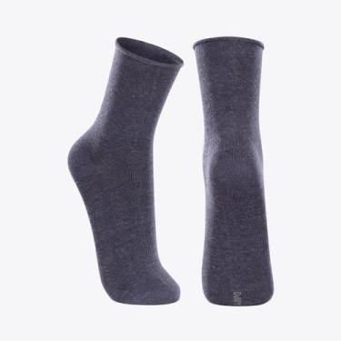 Imagem de Par de Meias Lupo Masculina Sem Punho Cano Longo 01275-001, Azul,  U