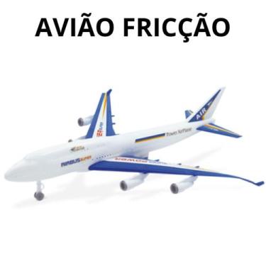 Imagem de Avião de Brinquedo Fricção 43 CM de Comprimento Diversão - Pica Pau