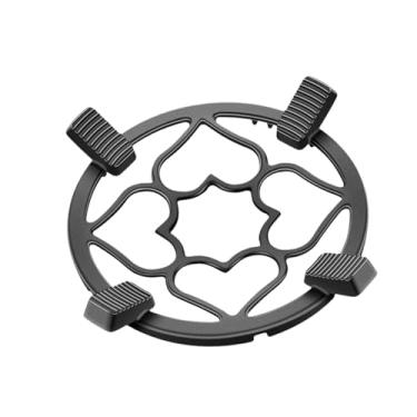 Imagem de YWJLQH Anel de ferro fundido para wok, redutor de anel de gás, cooktop, resistente para panela, suporte antiderrapante para fogão a gás, Coração