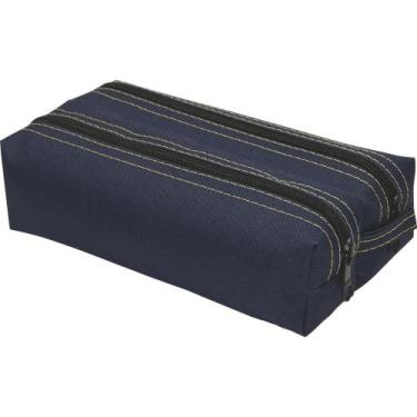 Imagem de Estojo Lona Duplo Azul - Tilibra