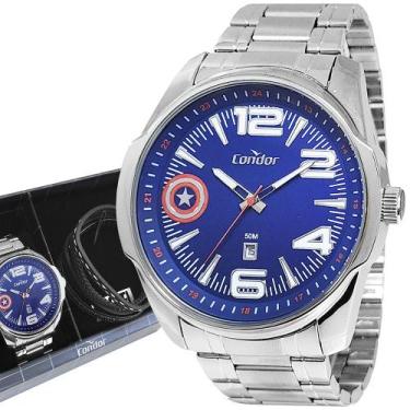 Imagem de Relógio Condor Masculino Original Prata Prova Dágua Garantia