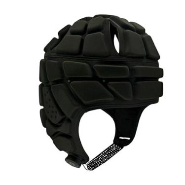 Imagem de Generic Capacete de futebol americano com bandeira, lacrosse, macio, luta livre, futebol, espuma EVA, confortável, hóquei, futebol, 7V7, protetor de cabeça