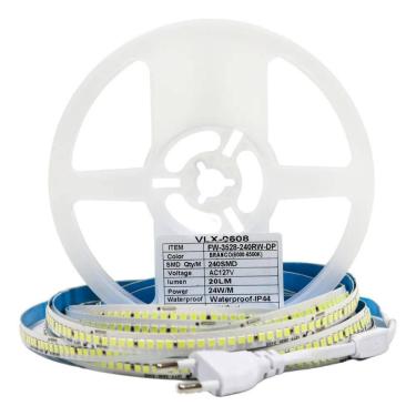 Imagem de 2X Fita Led Direta 22W 240Leds/M Rolo 10M Não Usa Fonte Cor