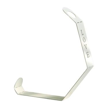 Imagem de KiBcsLic Suporte de mesa para garrafas de vinho, suporte de ferro para mesa de jantar, restaurante, despensa, adega, Branco