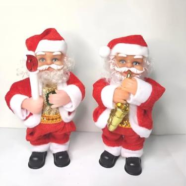 Imagem de Papai Noel Musical com Movimento – Enfeite Natalino Decorativo para Mesa e Árvore - Aleatório