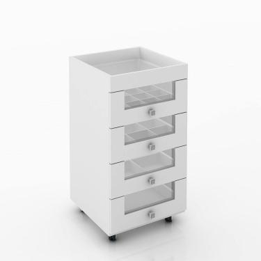 Imagem de Carrinho de Maquiagem 4 Gavetas  PE2009 Tecno Mobili