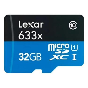 Imagem de Cartão memória lexar micro sd hc 32gb 100mb/s uhs-i v10 lms0633032g-bn