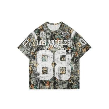 Imagem de Camiseta SOLY HUX Y2k Jersey para homens cáqui tamanho letra S-XXL