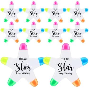 Imagem de Caneta de marcação Chivertion Star, 20 peças, iluminadores multicolori