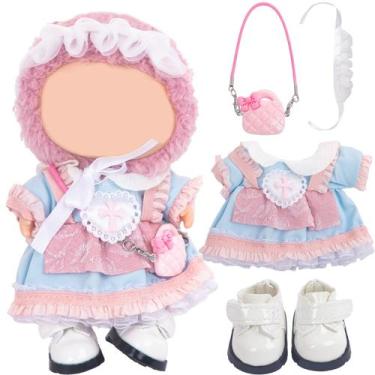 Imagem de Conjunto de estilista de roupas Labubu Doll Outfit Jojedomo Pink Dress