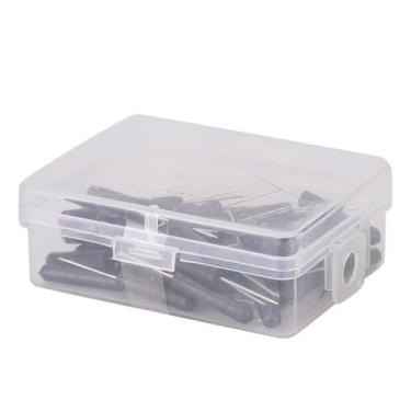 Imagem de Yctze Conjunto de Alfinetes de Mapa de Geomorfologia Militar de 50 Peças - Alfinetes Finos para Escritório, Casa, Escola - Caixa de Armazenamento Transparente para Fácil Organização