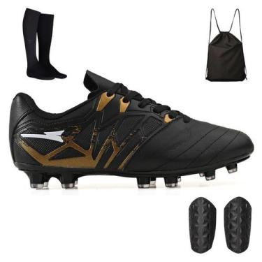 Imagem de Kit Futebol de Campo Chuteira + Mochila + Meião e Caneleira - Light, B