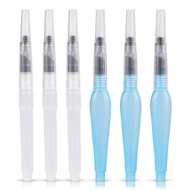 Imagem de 6 peças de umidificadores de envelope, estilo lápis, selador de letras, envelope e umidificadores de carimbo com cerdas de nylon, ferramenta de lamber, rolo umedecido para escritório, escola, casa