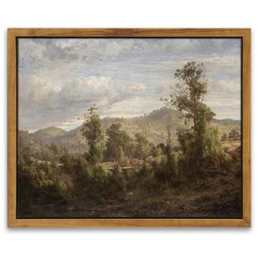 Imagem de Arte de parede em tela em Simsea Pintura a óleo vintage 20x25cm - InSi