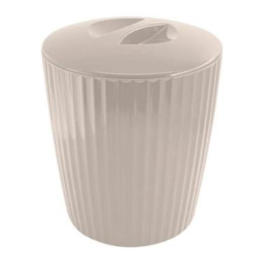 Imagem de Lixeira 5 Litros Cesto De Lixo Groove Cozinha Banheiro - LX 715 Ou, Be