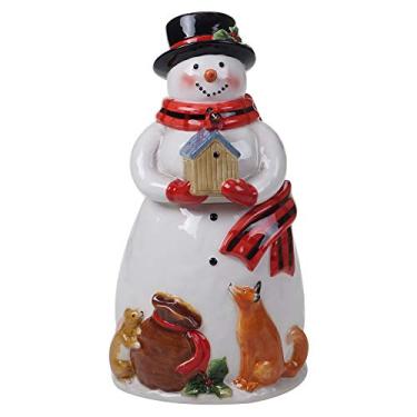 Imagem de Certified International Magia do Natal Boneco de Neve Pote de Biscoito, Papai Noel, Multi