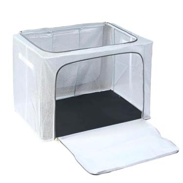 Imagem de Caixa Organizadora Grande de Plástico com Zíper para Armazenamento