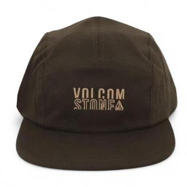 Imagem de Boné Volcom Five Panel Clue - Marrom (Aba Flexível)-Unissex