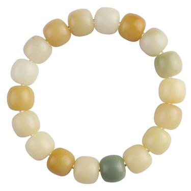 Imagem de Pulseira de miçangas Bodhizi Frosted White para homens e mulheres