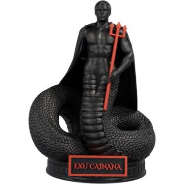 Imagem de Estátua Exu Cainana Imagem Umbanda Candomblé (Cor Nox Sanguine)
